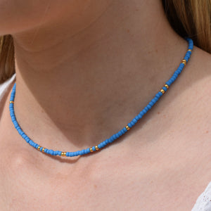 Blue & Gold Zambezi Necklace