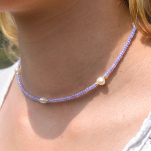Lilac Freshwater Pearl Necklace