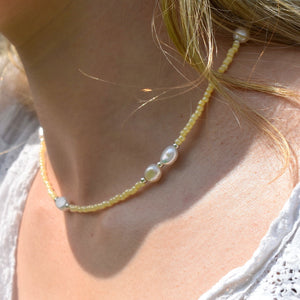 Yellow Freshwater Pearl Necklace