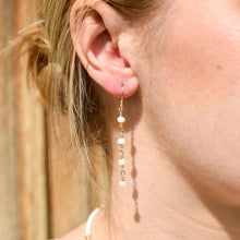 Load image into Gallery viewer, White Agate Rosary Earrings
